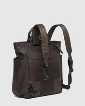 Load image into Gallery viewer, Bronx Nylon Backpack- Chocolate
