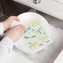 Load image into Gallery viewer, Dragonflies Swedish Dish Cloth