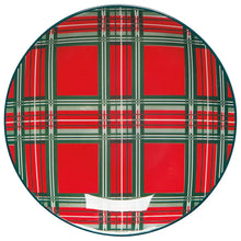 Load image into Gallery viewer, Holiday Plaid Appetizer Plate