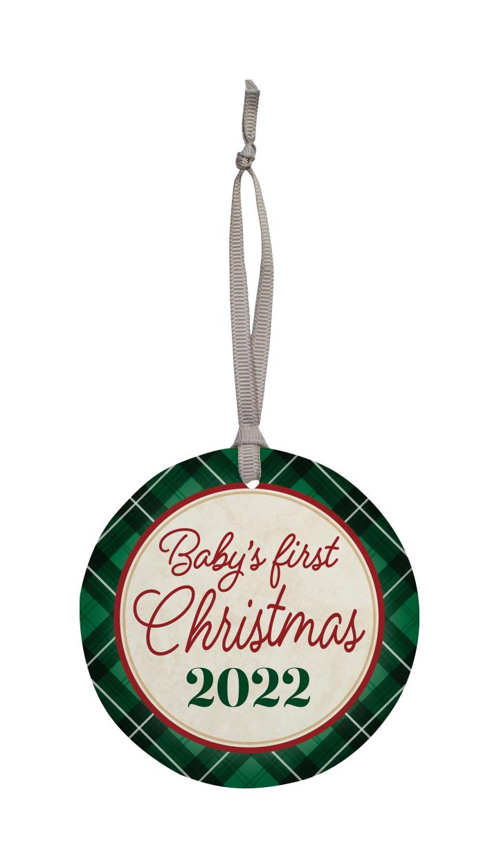 Baby’s First Christmas 2022 Wood Ornament
