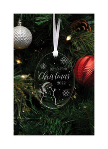 Baby’s First Christmas 2022 Glass Ornament