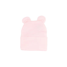 Load image into Gallery viewer, Pink Newborn Hat with Ears