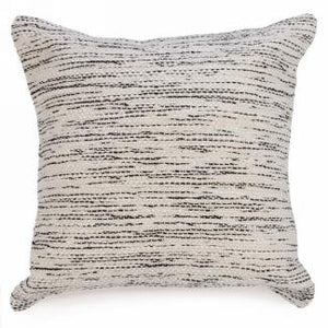Natural Black Stripe Weave Cushion