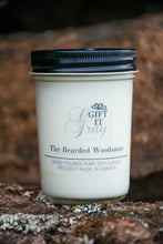 Load image into Gallery viewer, The Bearded Woodsman Gift It Gray Soy Candle