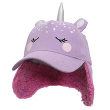 Load image into Gallery viewer, Kids Cap with Earflaps - Unicorn