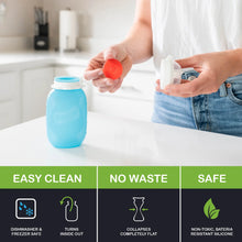 Load image into Gallery viewer, 3.5oz Squeasy Snacker - Aqua Blue