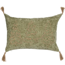 Load image into Gallery viewer, Jute Tree Cushion Cover With Tassels
