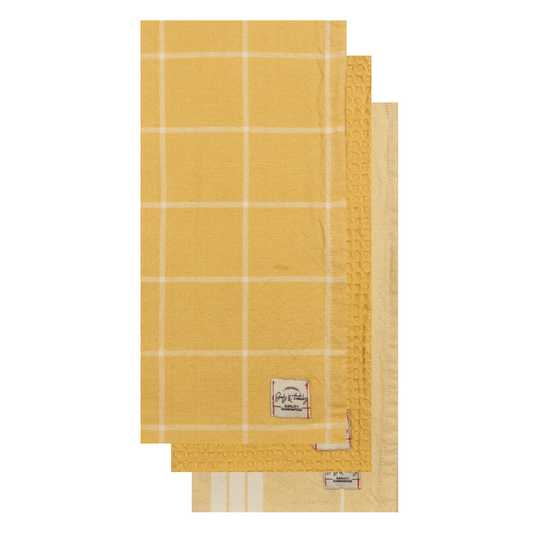 Stonewash Tea Towel - Set Of 3