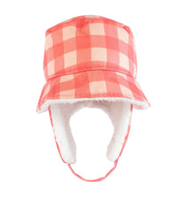 Load image into Gallery viewer, Winter Bucket Hat - Pink Buffalo Check
