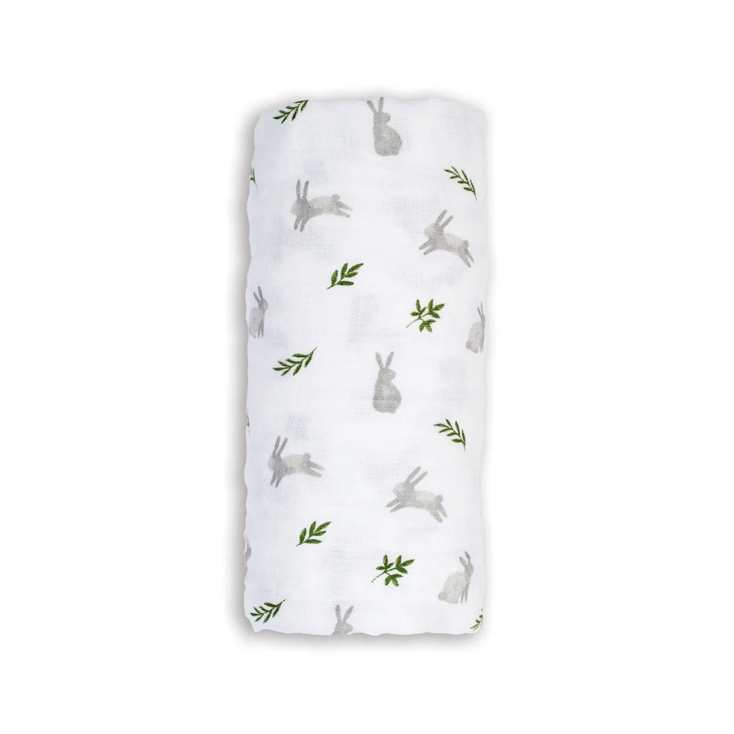 Swaddle Blanket Muslin Cotton - Bunnies