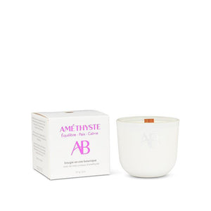 Mini Amethyst Crystal Candle