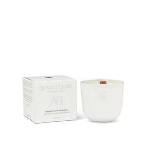 Mini Clear Quartz Crystal Candle