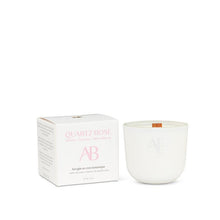 Load image into Gallery viewer, Mini Rose Quartz Crystal Candle
