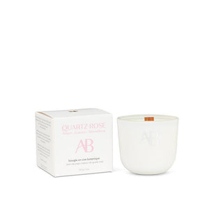 Mini Rose Quartz Crystal Candle
