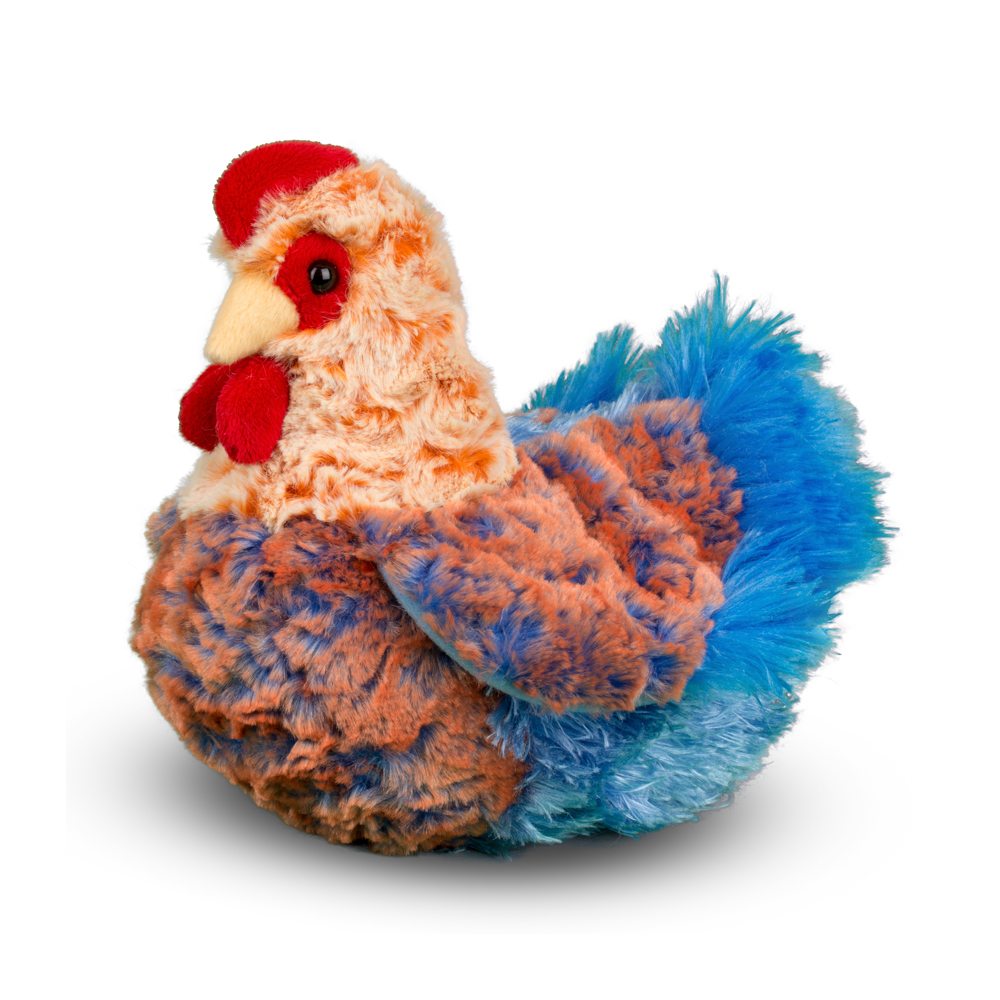 Henrietta Blue Lace Hen Plush