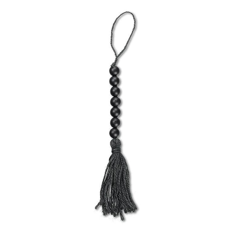 Short Blessing Beads With Tassel - Black