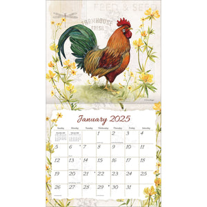 Proud Rooster 2025 Lang Calendar