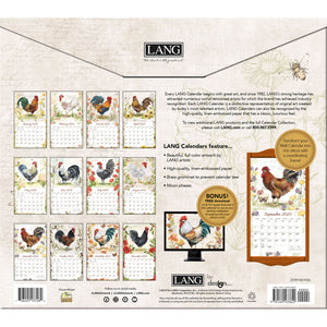 Proud Rooster 2025 Lang Calendar