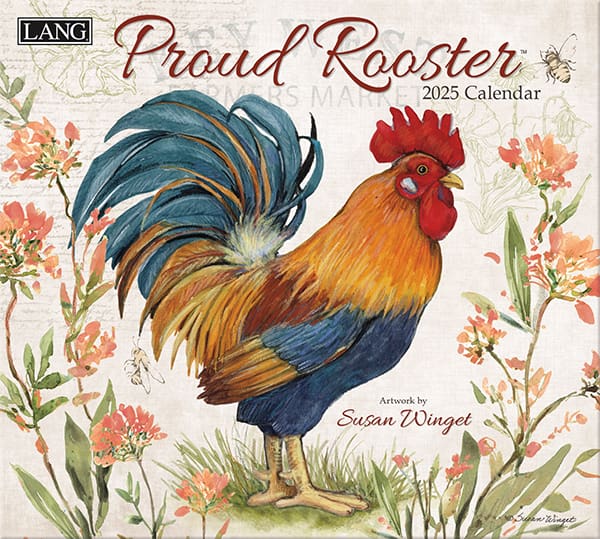 Proud Rooster 2025 Lang Calendar