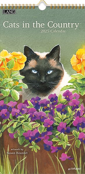 Cats In The Country 2025 Vertical Lang Calendar