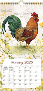 Proud Rooster 2025 Vertical Lang Calendar