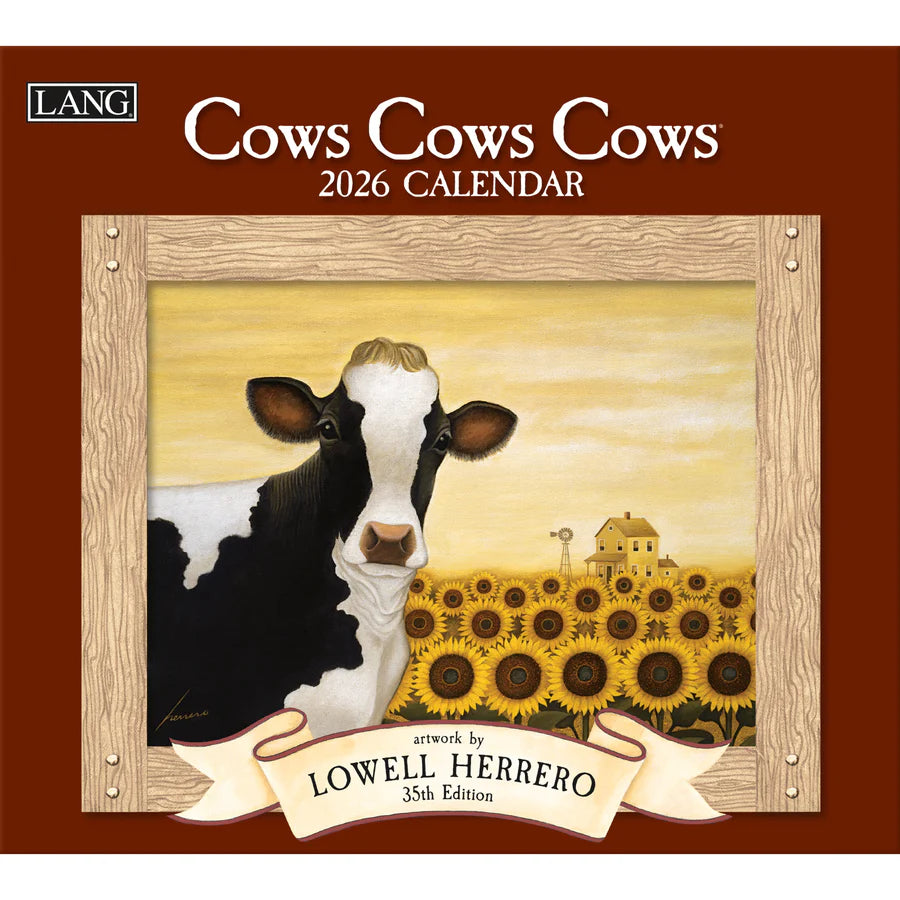 Cows Cows Cows 2026 Lang Calendar