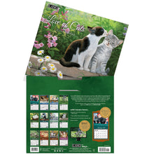 Load image into Gallery viewer, Love Of Cats 2026 Lang Calendar
