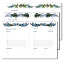 Load image into Gallery viewer, Greenery 2026 Weekly Softcover Planner
