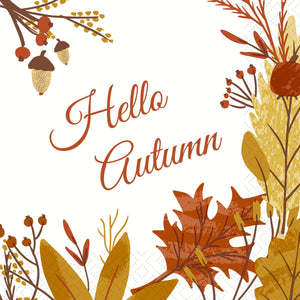 Hello Autumn Luncheon Napkins