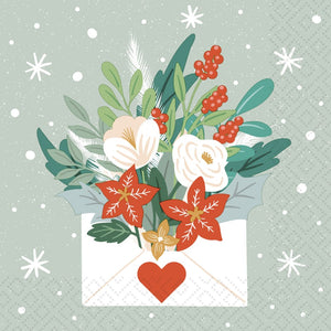 Christmas Letter Luncheon Napkins