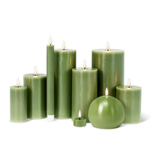 Load image into Gallery viewer, Luxlite Flameless 2x4" LED Pillar Candle - Green
