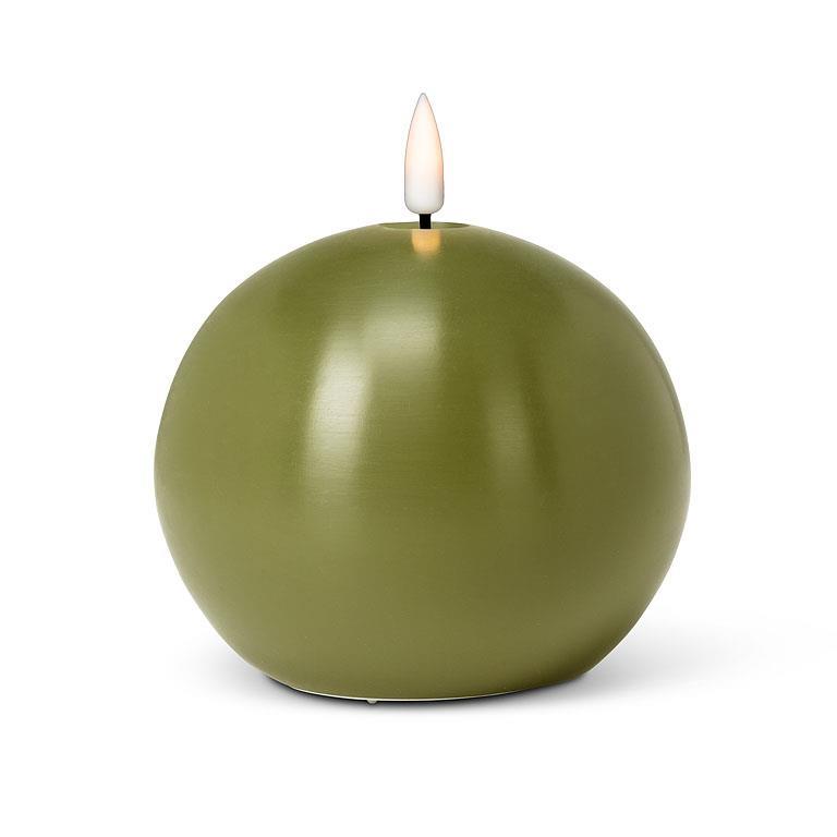 Luxlite Flameless LED Ball Candle - Green