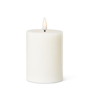 Luxlite Flameless 3x4" LED Pillar Candle - Sand