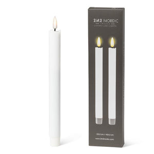 Luxlite Flameless LED Taper Candle Set of 2 - Sand