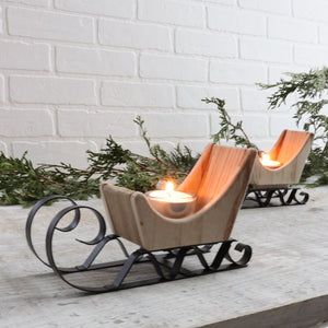 Traditional Sleigh Candle Holder