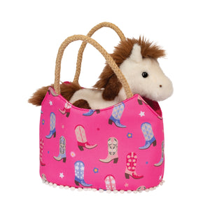 Cowgirl Boots Sak with Horse