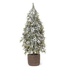 Load image into Gallery viewer, Large Heavy Snow Tree with Pinecones
