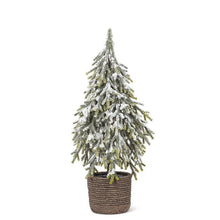 Load image into Gallery viewer, Small Heavy Snow Tree with Pinecones
