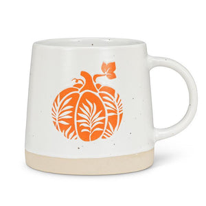 Wide Base Mug with Pumpkin