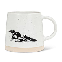 Load image into Gallery viewer, Wide Base Mug with Loons
