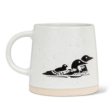 Load image into Gallery viewer, Wide Base Mug with Loons
