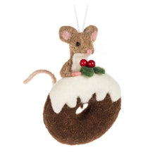 Load image into Gallery viewer, Mouse on Iced Donut Ornament
