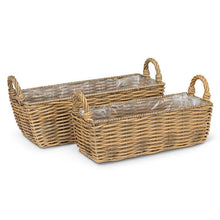 Load image into Gallery viewer, Rectangle Baskets with Handles - Assorted
