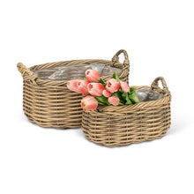 Load image into Gallery viewer, Oval Baskets with Handles - Assorted
