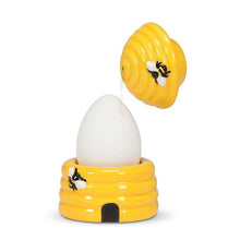 Load image into Gallery viewer, Beehive Egg Cup with Salt Shaker
