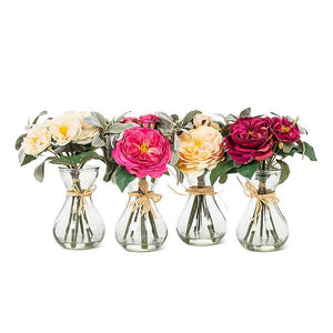 Rose Bouquet in Vase - Assorted