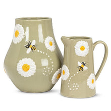 Load image into Gallery viewer, Vase with Daisies &amp; Bee
