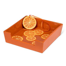 Load image into Gallery viewer, Square Orange Slice Napkin Holder

