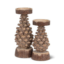 Load image into Gallery viewer, Small Pinecone Pillar Holder
