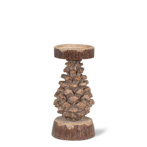 Small Pinecone Pillar Holder